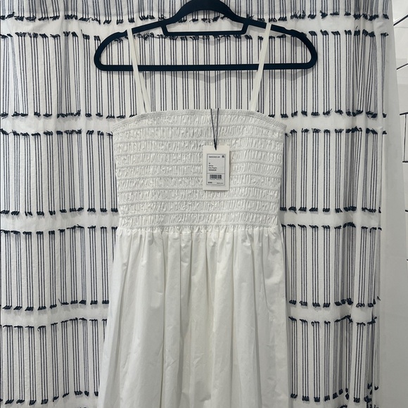 Theory cotton poplin smocked midi dress - new with tags - Picture 3 of 8